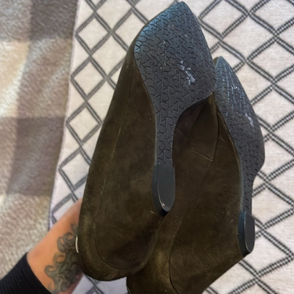 Calvin Klein Suede Fabric Wedge Pump - Picture 13 of 16